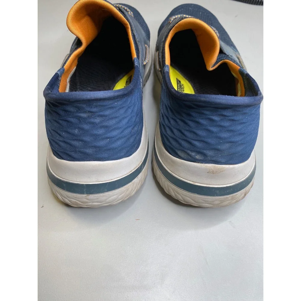 Skechers Slip-ins Garza-Gervin Mens 11.5 Wide Navy Blue Boat Shoes 210606W